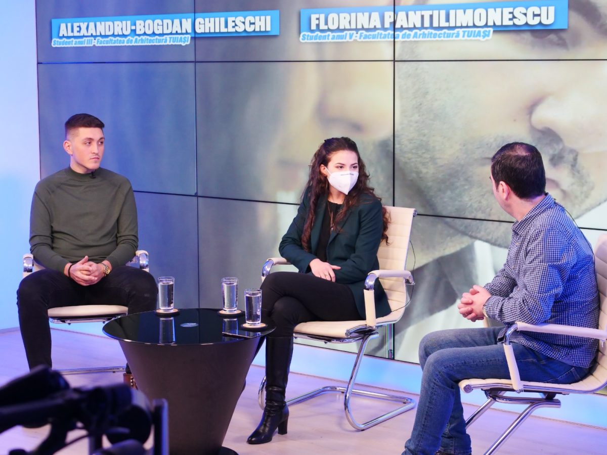 Doi tineri reprezentanți ai Facultății de Arhitectură „G.M. Cantacuzino” a TUIASI au dialogat despre ce înseamnă Arhitectură, proiectele în care sunt implicați, dar și despre gândurile de viitor, în Studioul BZI LIVE – FOTO/ VIDEO