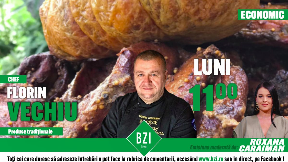 Inspirație pentru masa festivă de Revelion. Chef Florin Vechiu vorbește la BZI LIVE despre meniu și produse tradiționale