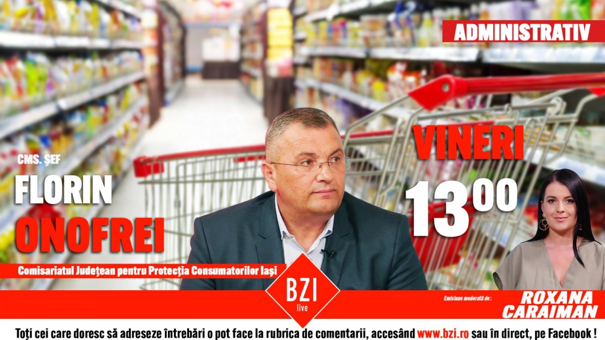 Sfaturi pentru cumpărăturile de Crăciun și Revelion de la Protecția Consumatorului. Comisar șef Florin Onofrei, șeful Comisariatului Județean pentru Protecția Consumatorului Iași, explică la BZI LIVE ce reguli esențiale trebuie respectate pentru a avea parte de sărbători liniștite!