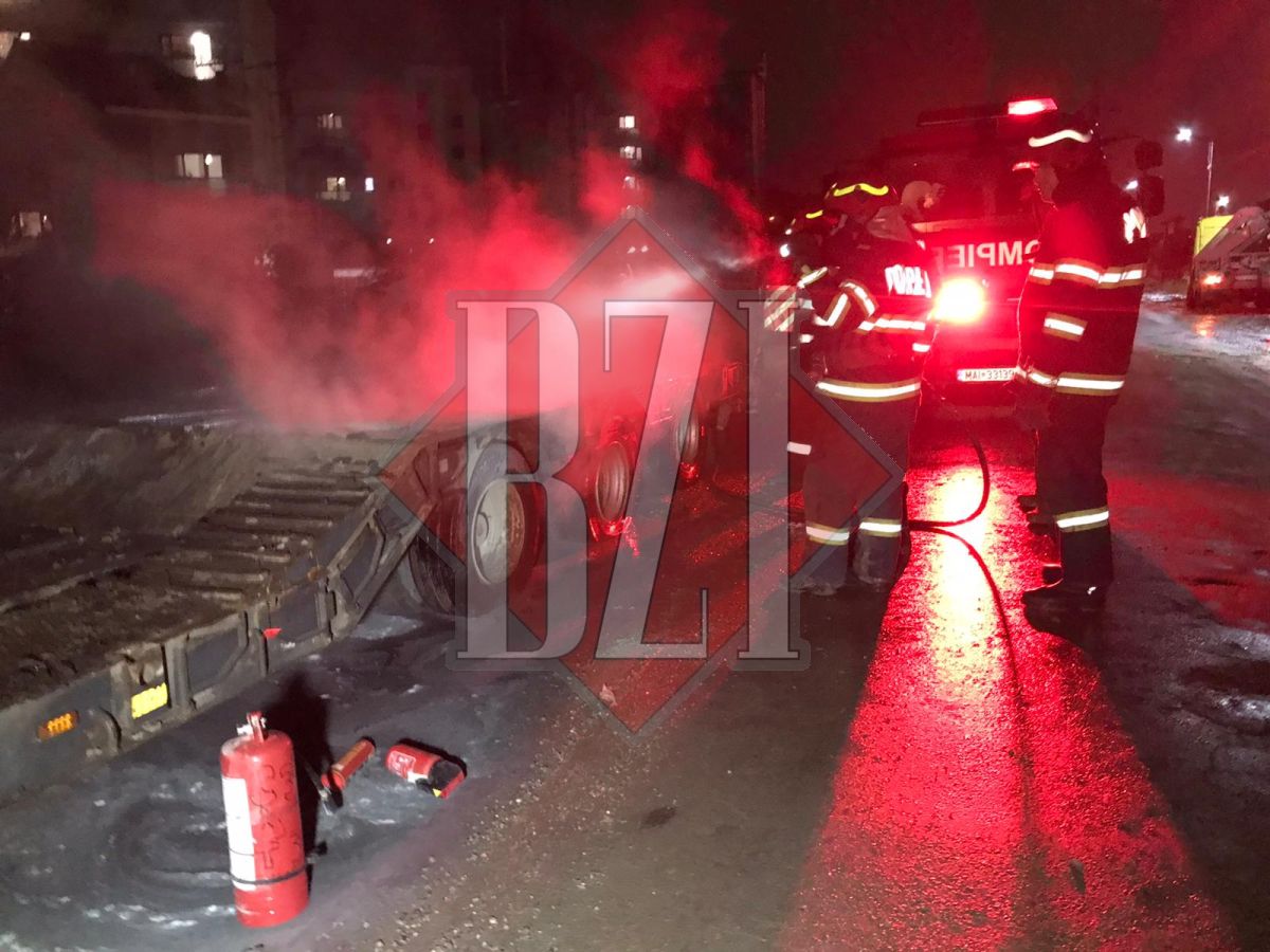 Un trailer a luat foc pe Drumul Hoților! Au intervenit de urgență pompierii – EXCLUSIV/ GALERIE FOTO