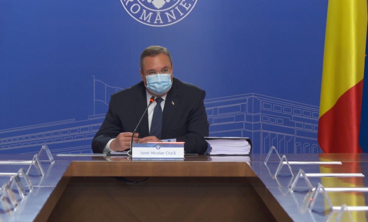 Premierul interimar Nicolae Ciucă, despre un lockdown în decembrie: „Infirmăm fake news-urile” – LIVE VIDEO