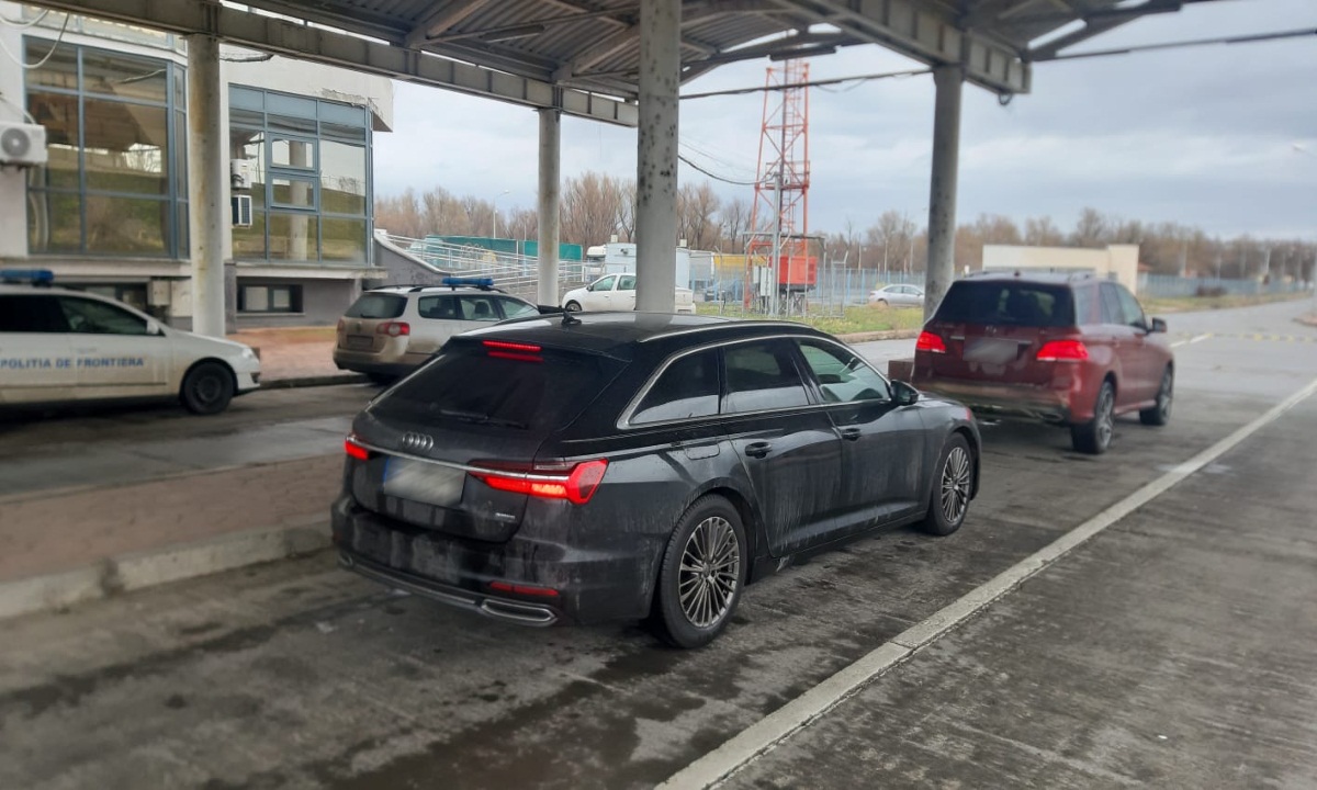 Audi A4 furat în Germania, recuperat de polițiștii de frontieră din Galați