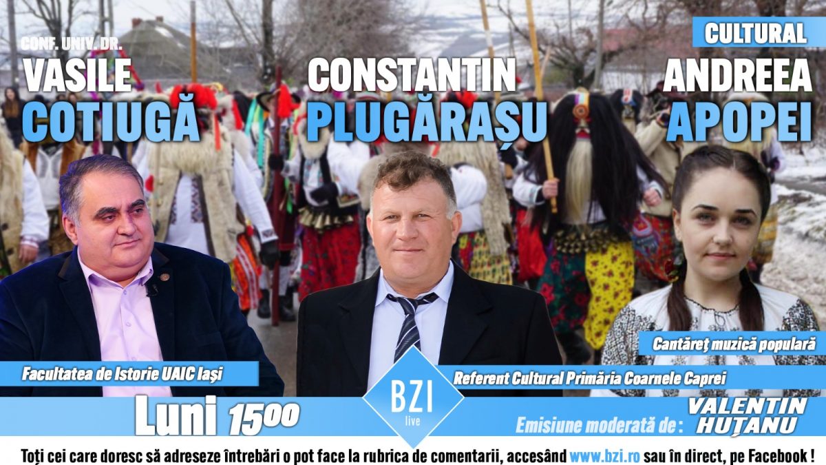 Povestea frumoasă a tradițiilor și obiceiurilor strămoșești ale românilor, într-o ediție specială BZI LIVE din Noul An