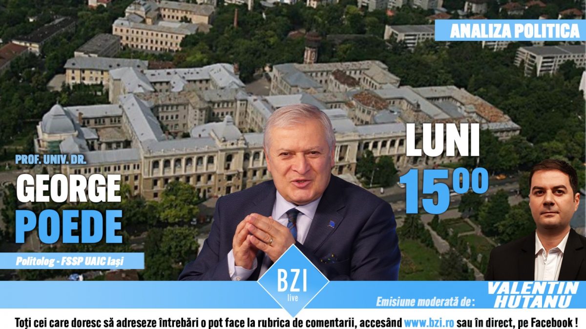 Cum ne afectează Brexit-ul, alegerile din Statele Unite și problemele din Uniunea Europeană, în plină pandemie de COVID-19, într-o ediție interesantă BZI LIVE ce-l are ca invitat pe politologul și universitarul George Poede
