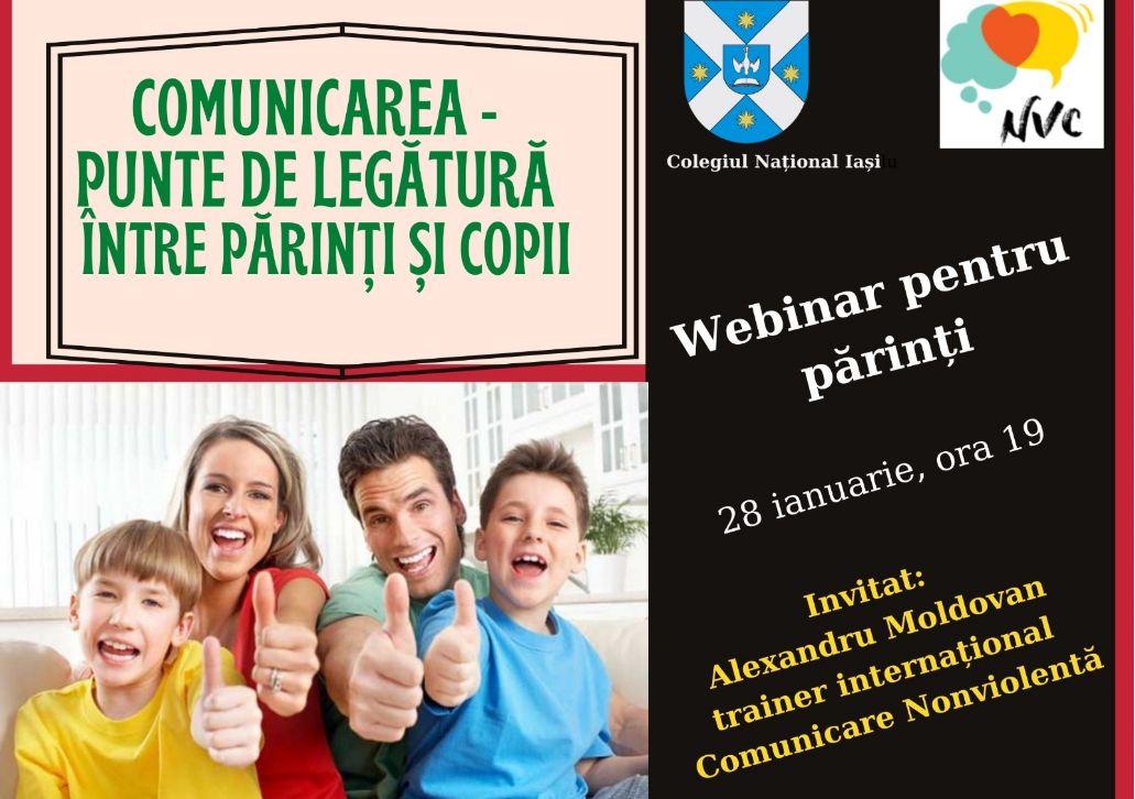 Activităti de consiliere pentru elevi și părinți la Colegiul Național Iași