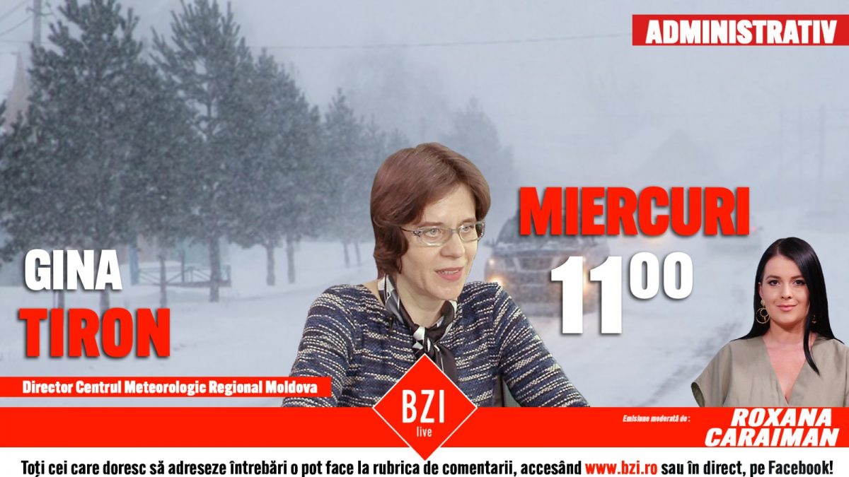 Ce se întâmplă cu ninsorile și temperatura? Anunțul făcut la BZI LIVE de Gina Tiron, directorul Centrului Meteorologic Regional Moldova