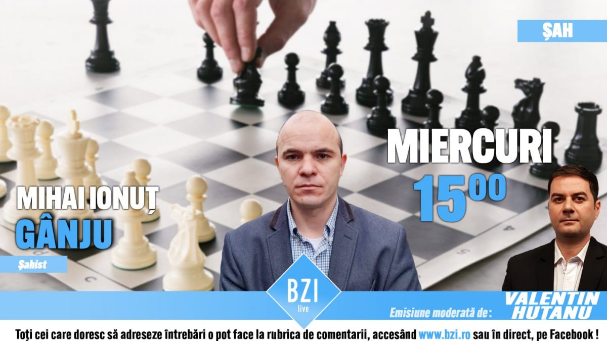 Premieră în lumina reflectoarelor Studioului BZI LIVE! Despre „sportul minţii” care provoacă, are implicaţii uriaşe, este în prim-planul lumii contemporane mai mult ca niciodată, într-un dialog special alături de Mihai Ionuț Gânju, fost jucător profesionist şi campion la acest select şi elegant sport
