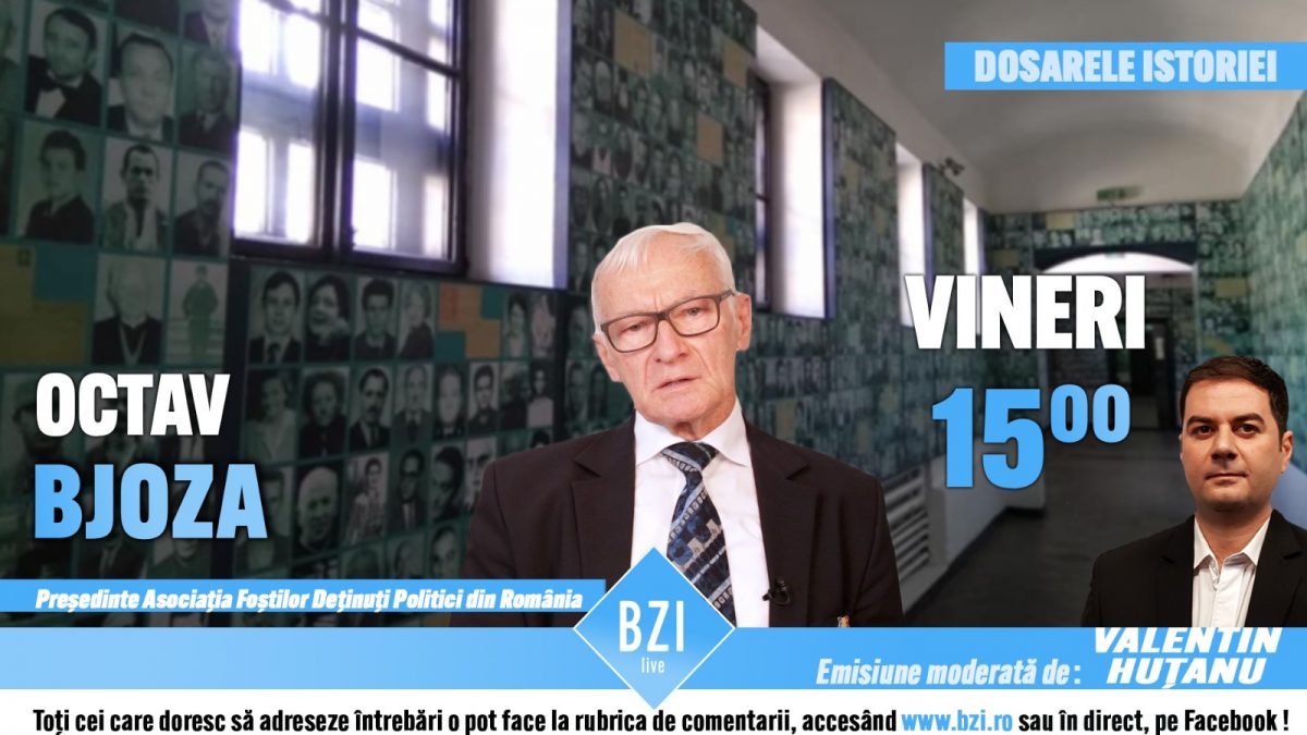 TOP EXCLUSIV BZI LIVE! Dialog special, rememorări şi mărturisiri alături de ieşeanul Octav Bjoza, preşedintele Asociaţiei Foştilor Deţinuţi Politici din România