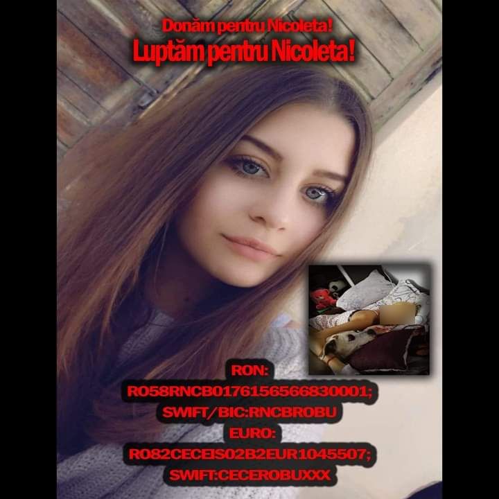 Mobilizare a ieşenilor pentru Nicoleta, tânăra de 17 ani diagnosticată cu tumoră cerebrală – FOTO