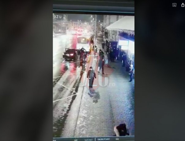 Răpire ca-n filme în centrul Clujului! A fost târât în BMW dar de disperare a sărit – VIDEO