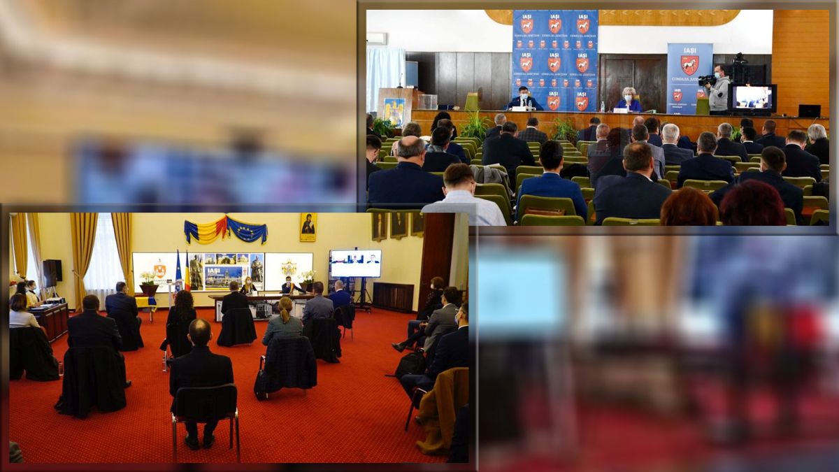 Primele ședințe de CL și CJ în Iași în 2021. Dezbateri în sistem online ale consilierilor locali și județeni – LIVE VIDEO