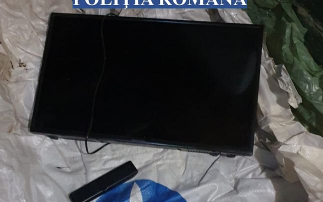 Cel mai tare hoț din România! A jefuit o casă și a îngropat televizorul furat