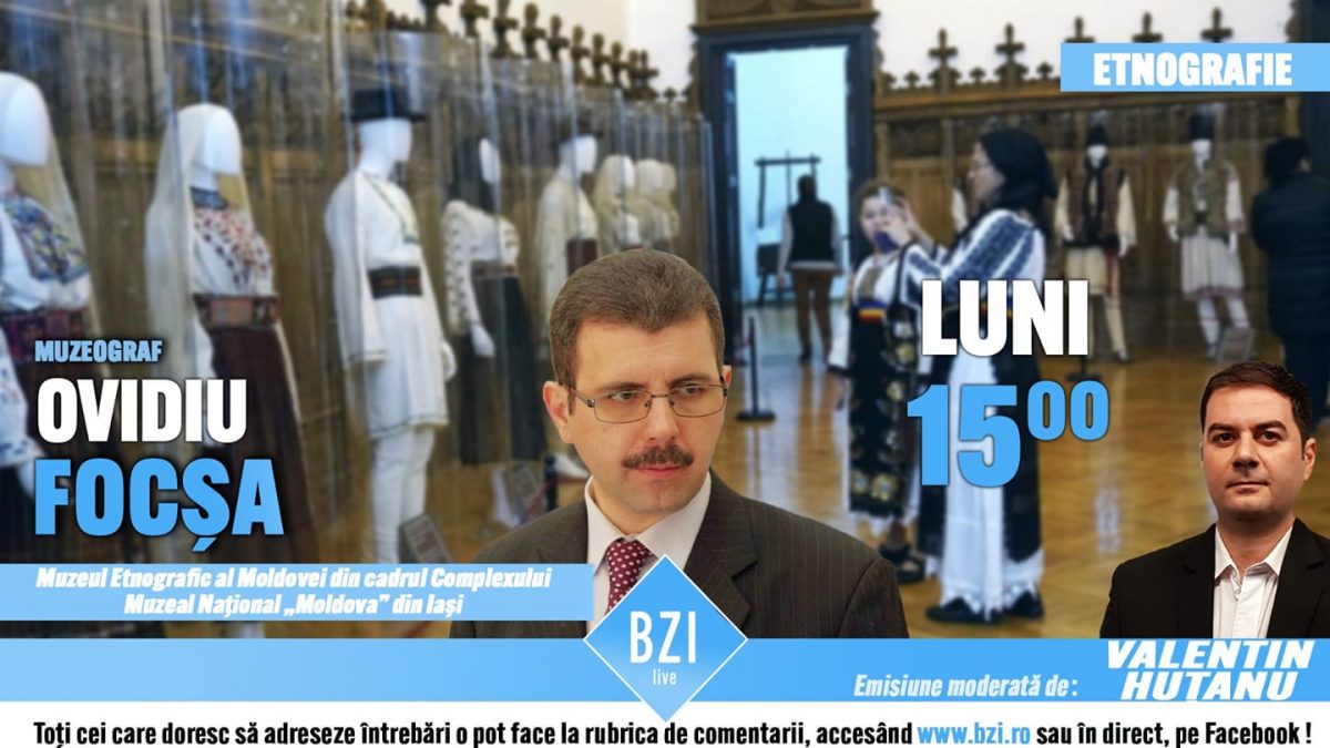 Ediţie BZI LIVE specială legată de sărbătoarea mărţişorului şi a tradiţiilor populare ce ţin de venirea primăverii alături de muzeograful Ovidiu Focşa, Muzeul Etnografic al Moldovei din cadrul Complexului Muzeal Naţional „Moldova” Iaşi