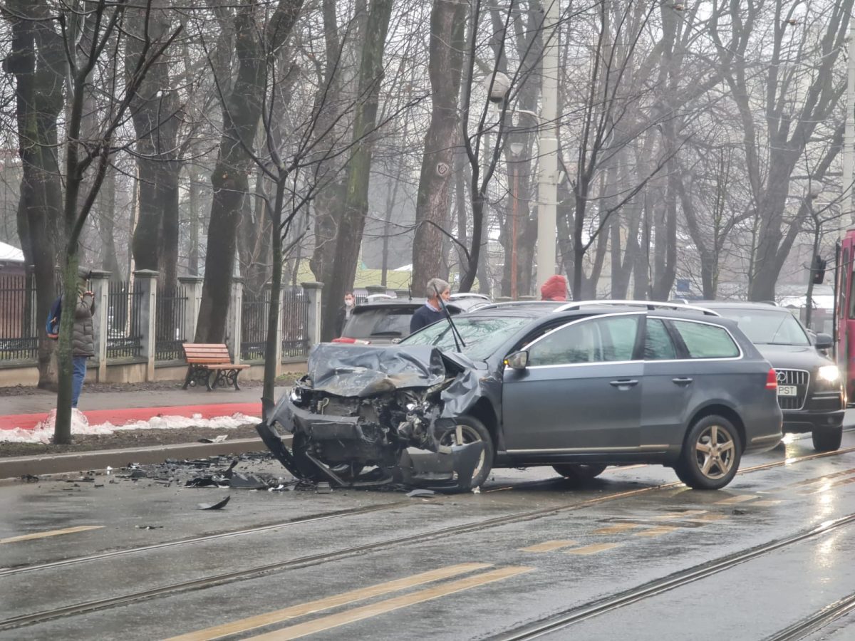 Accident rutier în zona Copou din municipiul Iași – EXCLUSIV