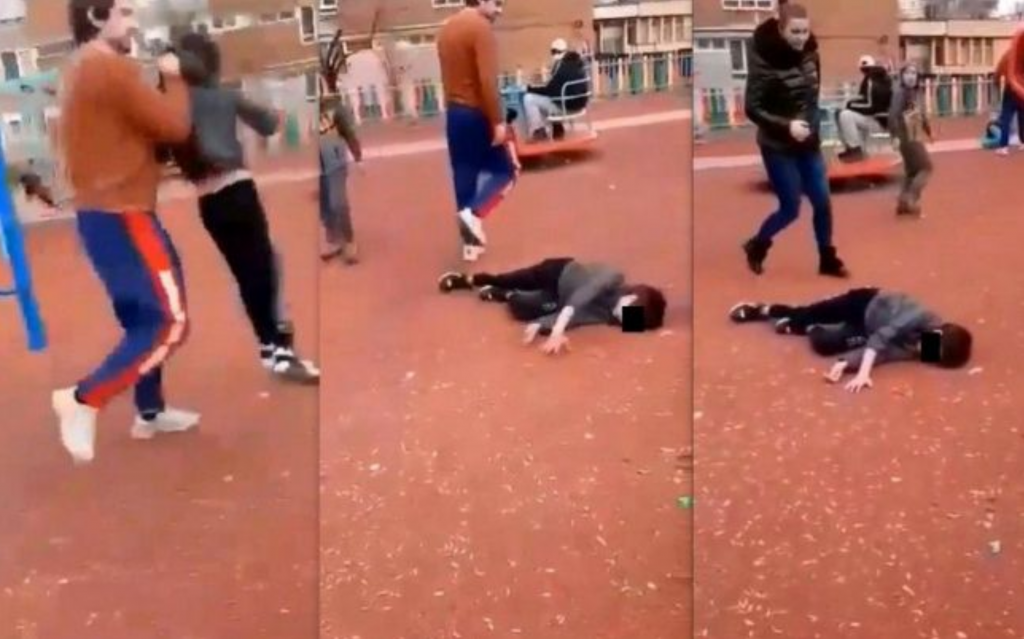 un bărbat de 29 de ani s-a ales cu dosar penal după ce a trântit un copil la pământ într-un loc de joacă