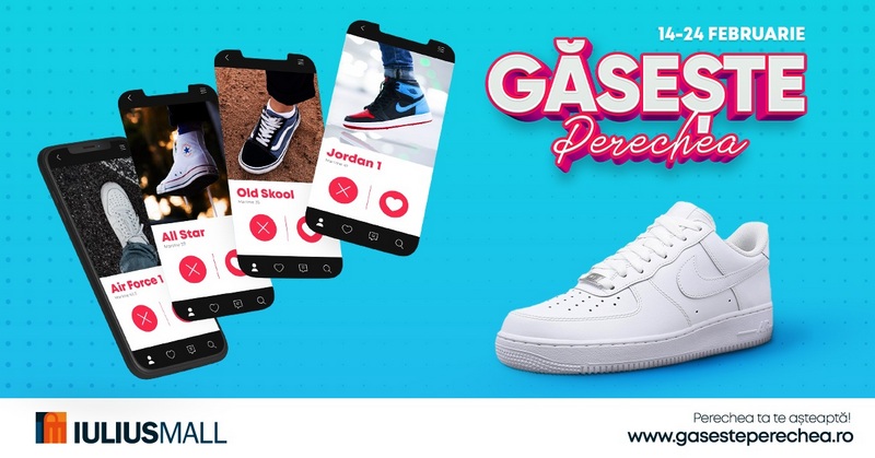 După ce îți „găsești perechea” în magazinele tale preferate, Iulius Mall Iași te premiază!
