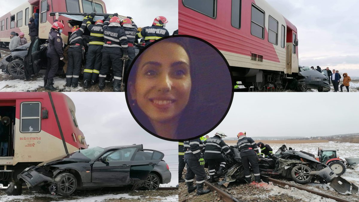 A fost identificată tânăra care a murit în BMW-ul lovit de tren. Avea 25 de ani – Exclusiv