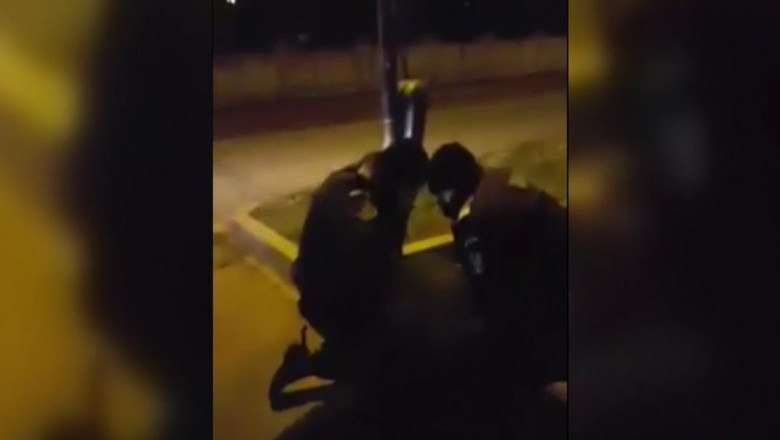 Un ofițer în rezervă a fost pus la pământ pentru nepurtarea măștii de protecție – VIDEO