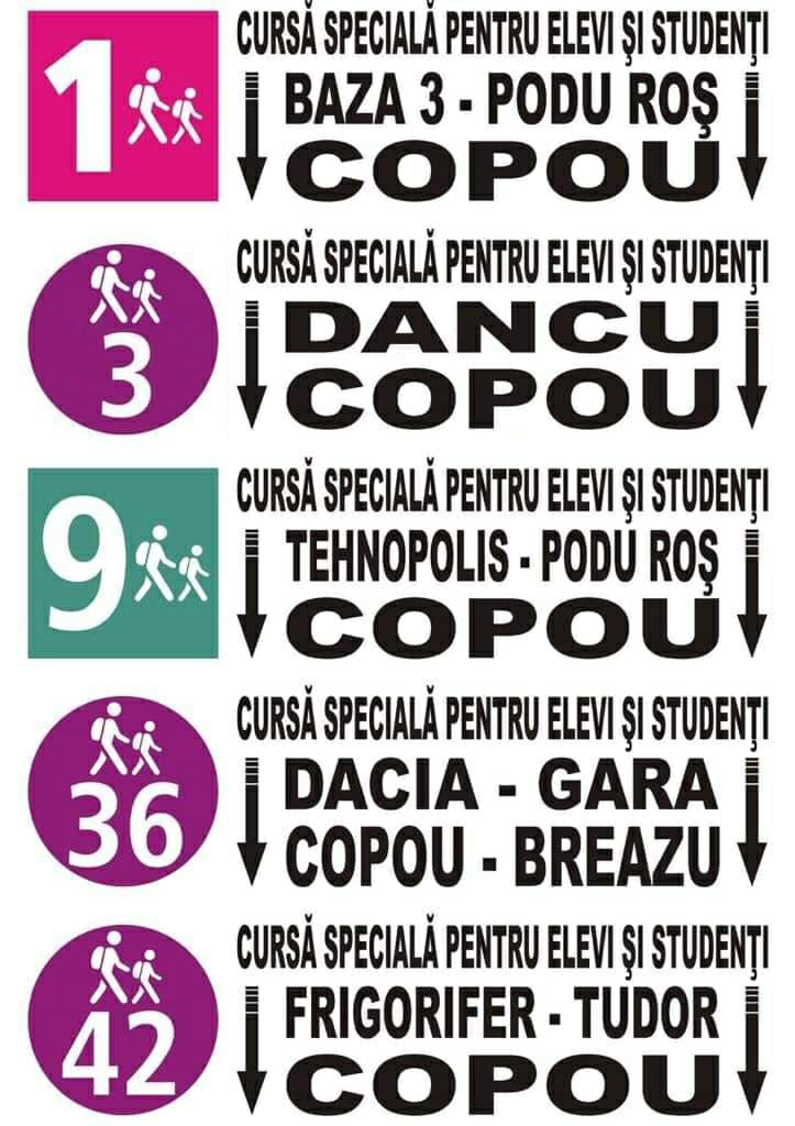 Curse speciale pentru elevi în transportul public