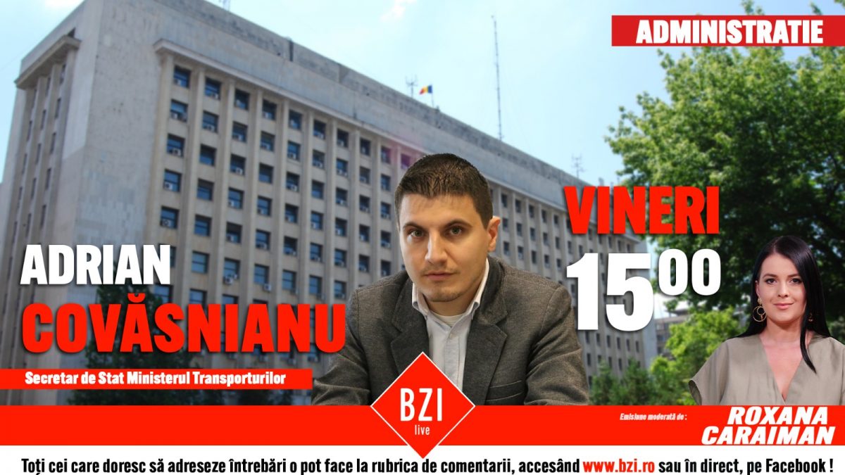 Interviu cu Adrian Covăsnianu, secretar de stat Ministerul Transporturilor, în studioul BZI LIVE. Ce spune acesta despre problematica autostrăzilor și proiectelor de infrastructură din Moldova