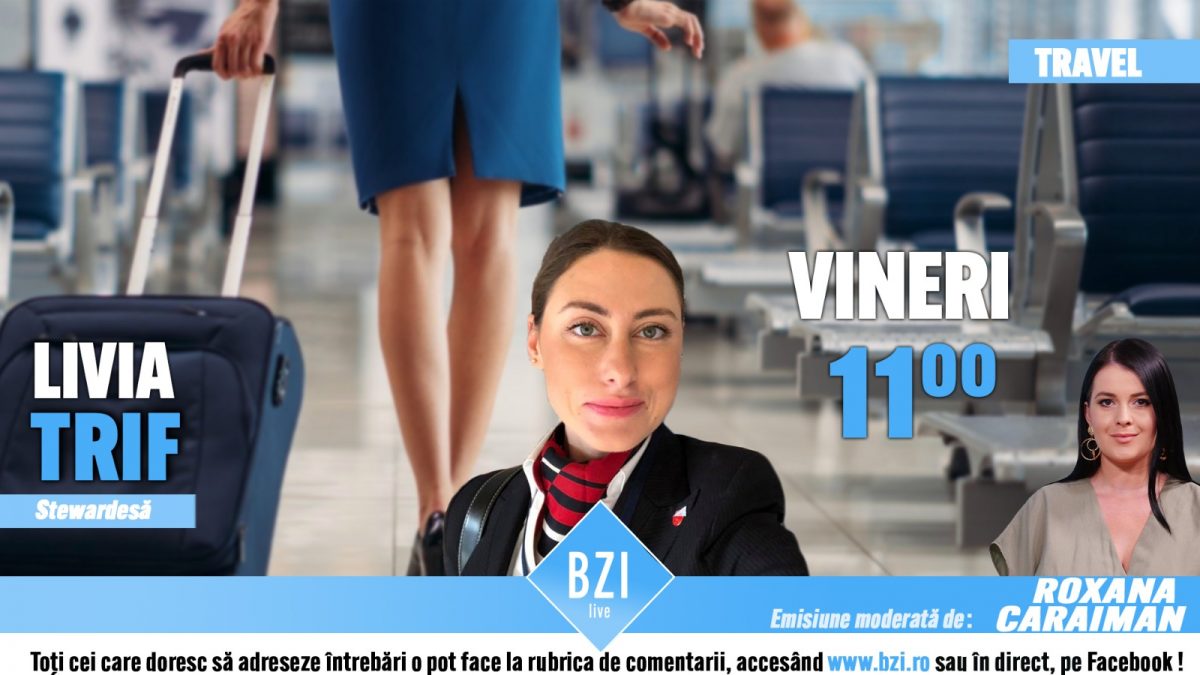 Interviu cu o stewardesă: Bine ați venit la bord! Livia Trif vorbește la BZI LIVE cum a fost zborul de la actorie la o carieră în aviație