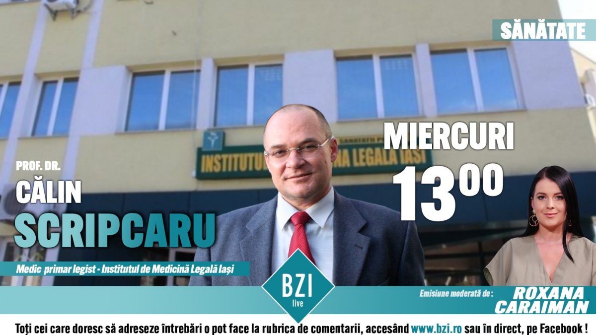 Constatările autopsiilor în cazul deceselor puse pe seama COVID-19. Prof. dr. Călin Scripcaru dezvăluie la BZI LIVE ce au găsit legiștii la cazurile examinate