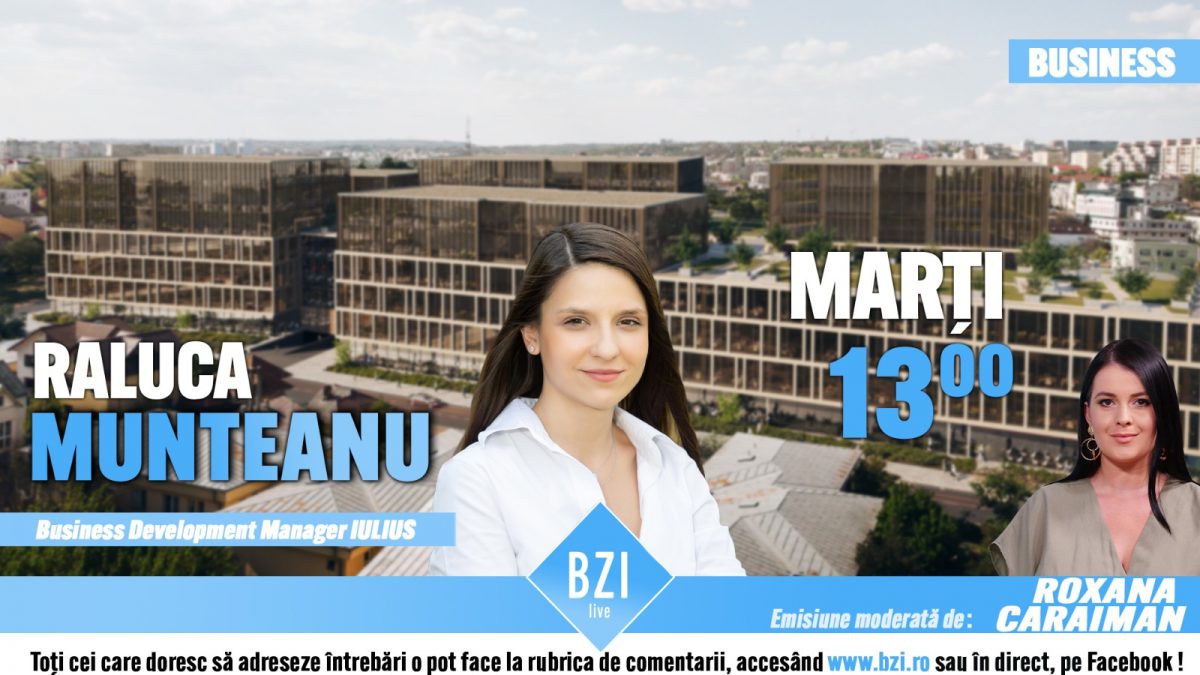 Un nou proiect de amploare la Iași cu o investiție de peste 120 de milioane de euro! Raluca Munteanu, bussines development manager Iulius, discută la BZI despre extinderea ansamblului Palas