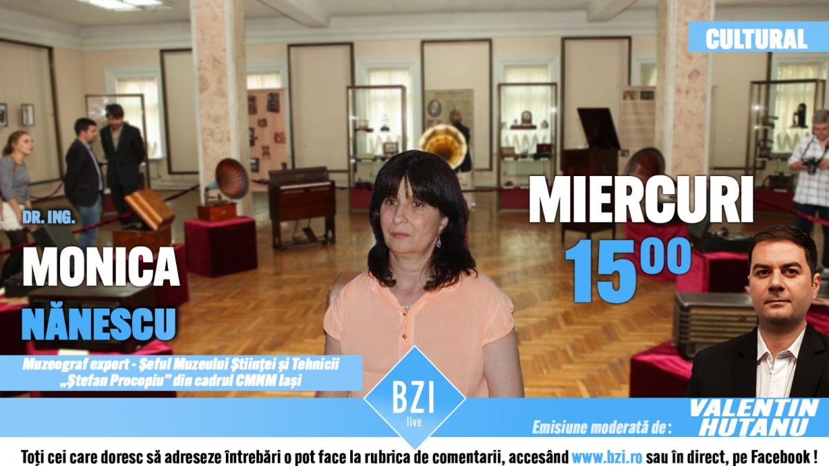 Despre două locuri, unice în toată România şi care ascund comori fabuloase, într-o ediţie specială BZI LIVE alături de dr. ing. Monica Nanescu – muzeograf, expert, şeful Muzeului Ştiinţei şi Tehnicii „Ştefan Procopiu” din cadrul Complexului Muzeal Naţional „Moldova” Iaşi