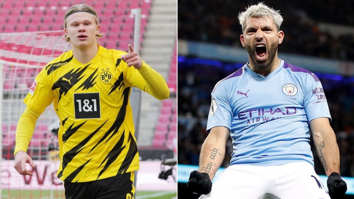 Englezii anunță afacerea verii în fotbalul mondial, cu Kun Aguero și Erling Haaland în prim-plan