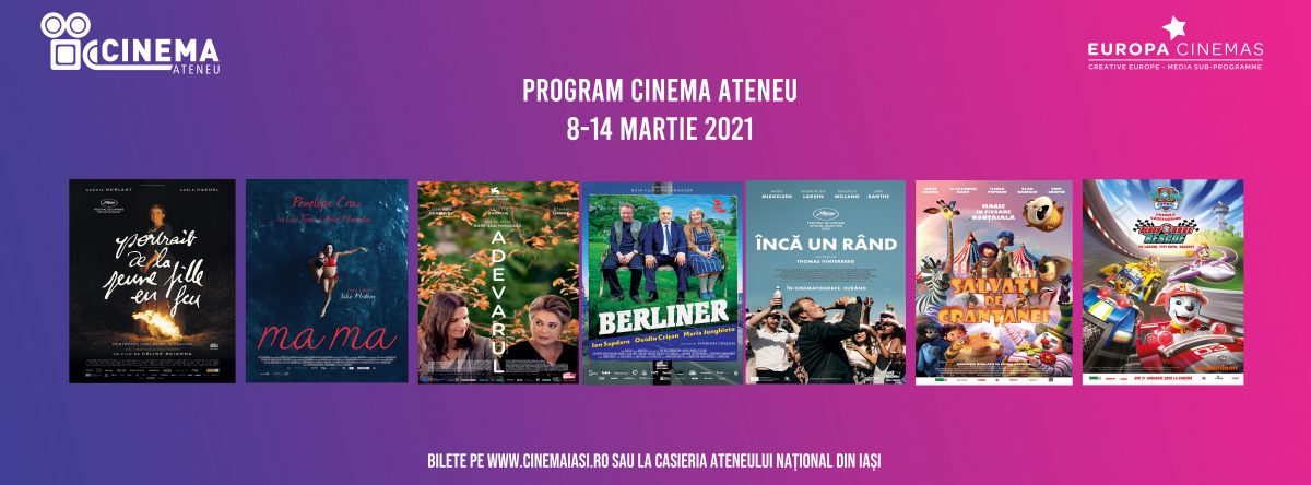 Programul săptămânii, la Cinema Ateneu. Două proiecții speciale de 8 martie