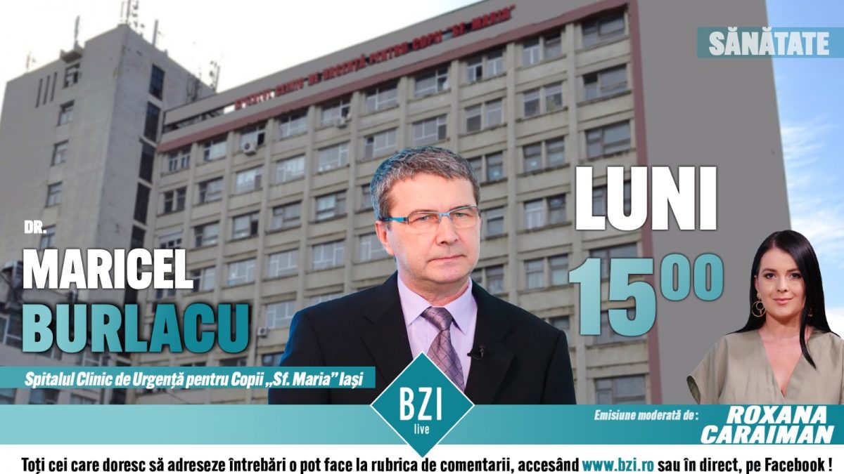 Informații medicale utile pentru toți părinții la BZI LIVE! Medicul pediatru Maricel Burlacu discută despre alimentația bebelușului și a copilului mic