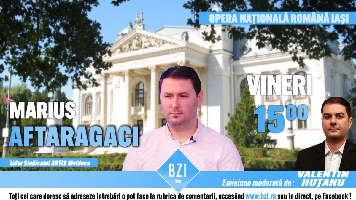 TOP EXCLUSIV în Studioul BZI LIVE despre scandalul de corupţie, din lumea culturală, care a zguduit întreaga Românie! Invitat este Marius Aftaragaci, liderul angajaţilor din Opera Naţională Română Iaşi şi a sindicatului ARTIS Moldova