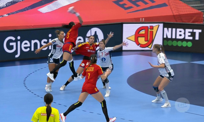Echipa de handbal a României, învinsă la cinci goluri de Norvegia, la turneul preolimpic din Muntenegru