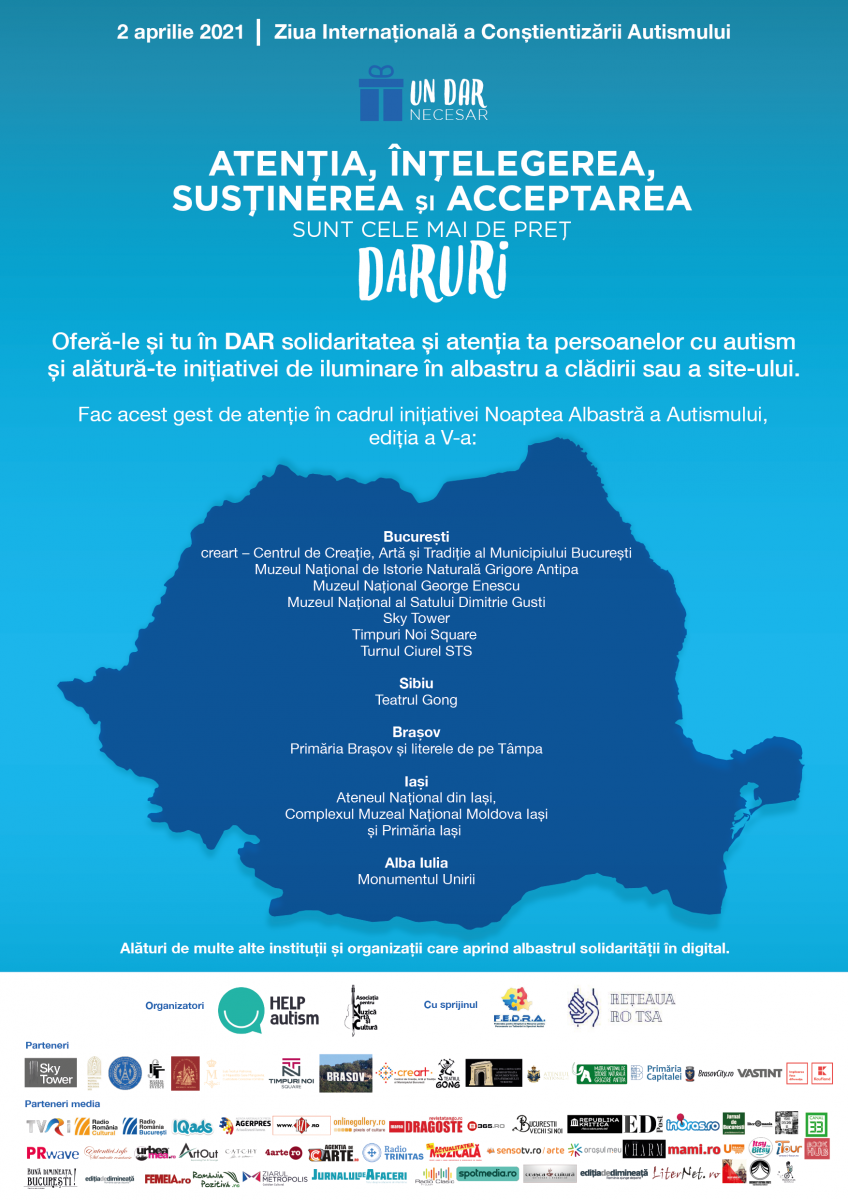 2 aprilie – Ziua Internațională a Conștientizării Autismului