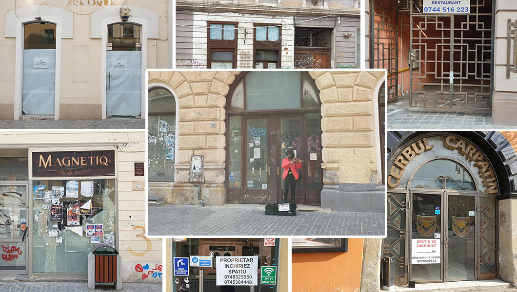 Efectele pandemiei de COVID-19 la Brașov! Mai toate restaurantele din centrul orașului au dat faliment – GALERIE FOTO
