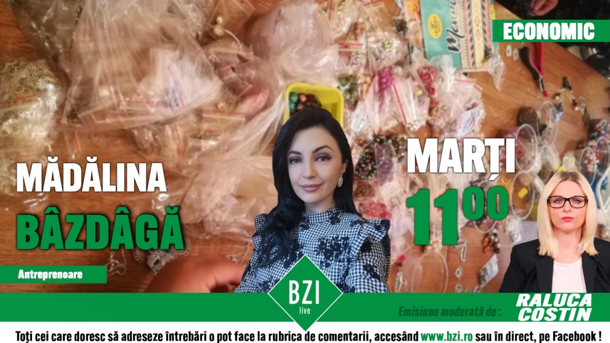 Cum poți dezvolta o afacere de succes cu bijuterii de lux? Aflați de la antreprenoarea Mădălina Bâzdâgă, numai la BZI LIVE