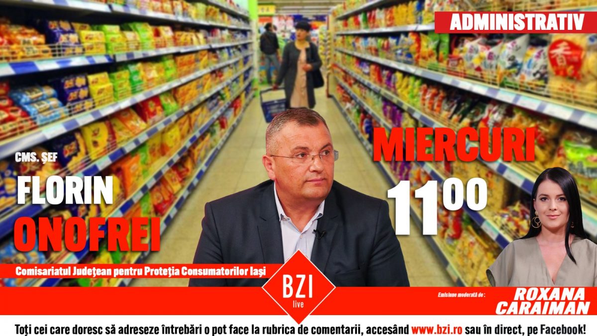 Pentru a avea sarbători pascale liniștite, toți consumatorii trebuie să urmărească acest interviu! Cms. șef Florin Onofrei, șeful Comisariatului Județean pentru Protecția Consumatorului Iași, revine la BZI LIVE cu sfaturi pentru masa de Paște