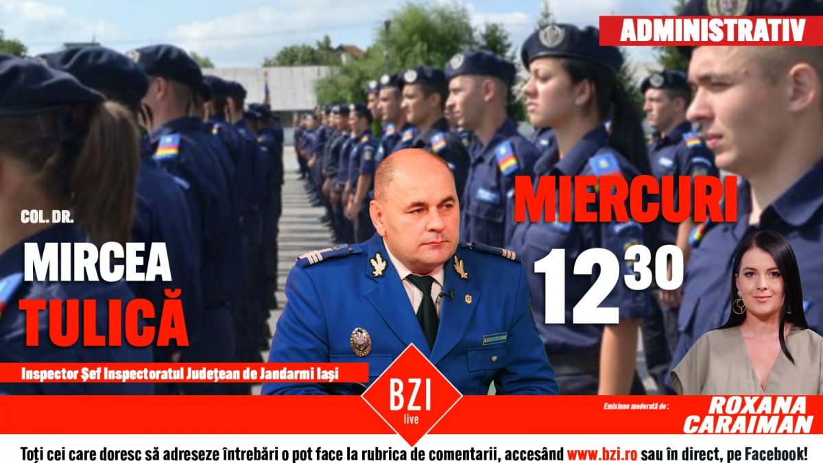 Jandarmii ieșeni vor fi la datorie de Paște. Colonelul dr. Mircea Tulică aduce precizări la BZI LIVE celor care vor să participe la slujbele religioase