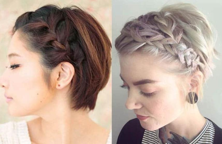 Împletituri păr. Cele mai simple modele făcute acasă pentru femeile cu păr scurt