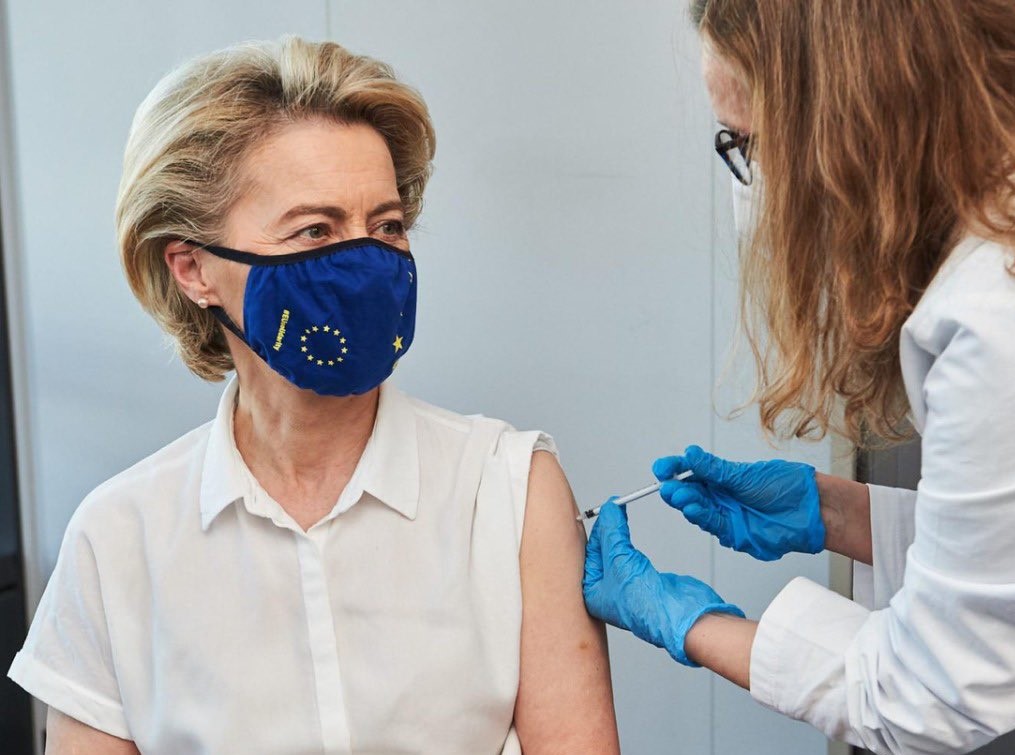 Ursula von der Leyen, președintele Comisiei Europene, s-a vaccinat anti-COVID-19