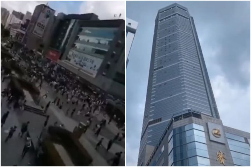 Panică în China! Sute de persoane au fost evacuate după ce o clădire a început să „tremure” – Galeri Foto, Video
