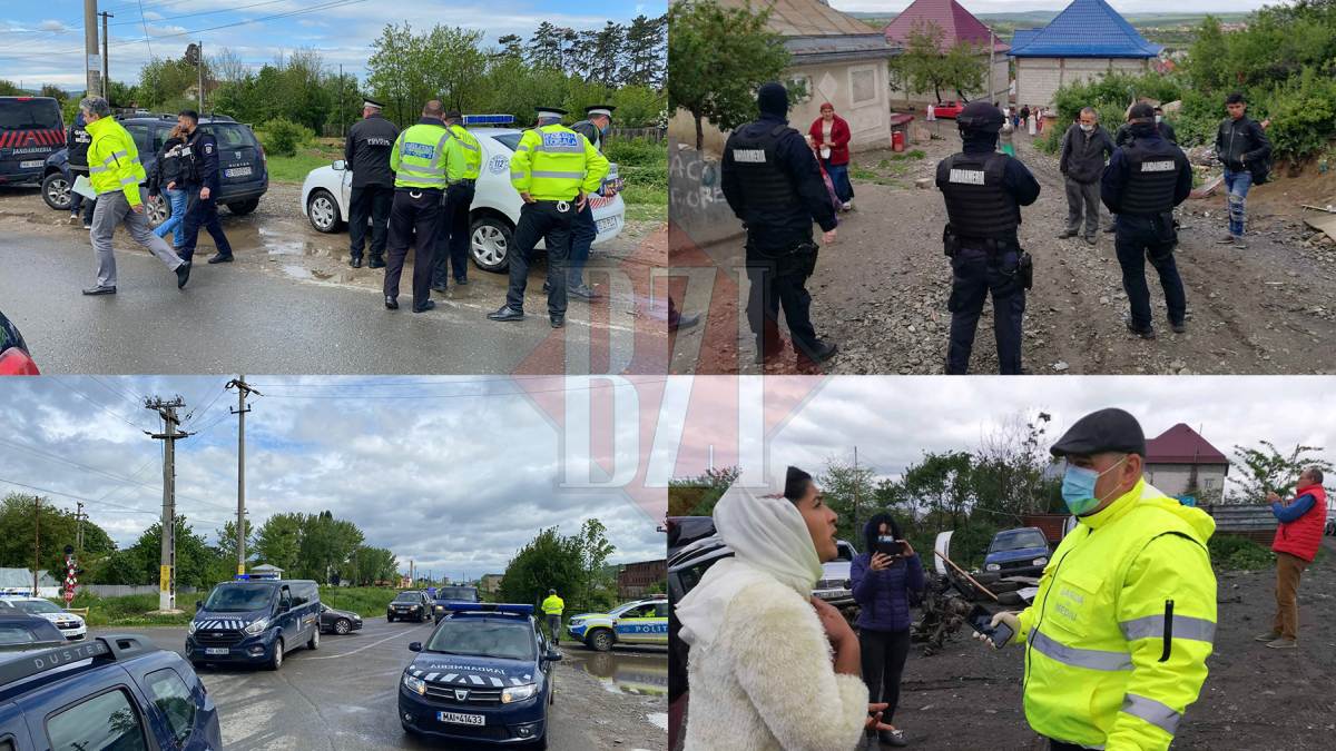 Țiganii din Zanea, băgați în boale de Garda de Mediu și jandarmi! Satul din comuna ieșeană a fost răscolit, în căutarea de mașini dezmembrate. S-a lăsat cu victime colaterale – FOTO/VIDEO