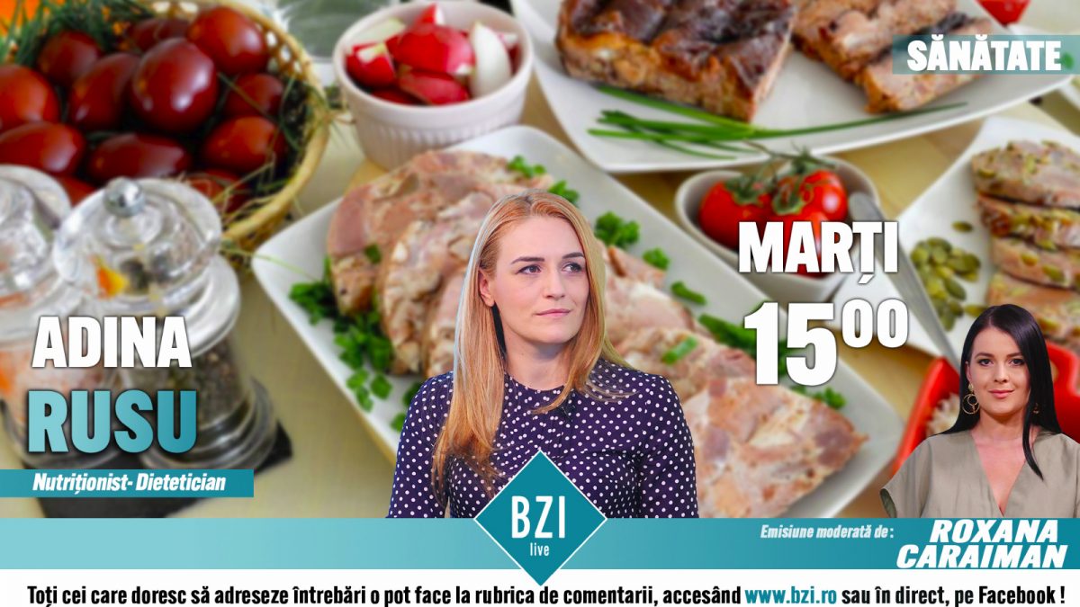 Nutriționistul Adina Rusu îți spune cum să revii la o alimentație echilibrată după sărbători. Nu rata interviul BZI LIVE