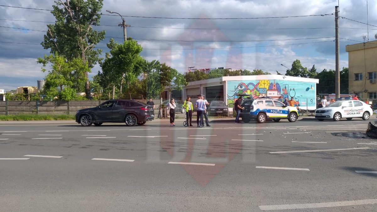 Accident rutier pe Splai Bahlui Malul Drept, cu o victimă. În accident a fost implicat un autoturism BMW – EXCLUSIV / LIVE VIDEO / GALERIE FOTO / UPDATE