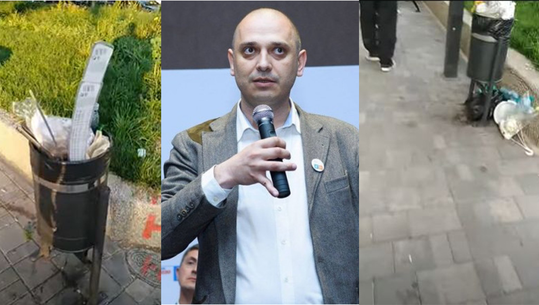 Primarul USR-ist de la Sectorul 2 îşi ceartă cetățenii că aruncă gunoaiele pe jos dar autorităţile nu îşi fac treaba! Toate coşurile de gunoi sunt pline – FOTO, VIDEO