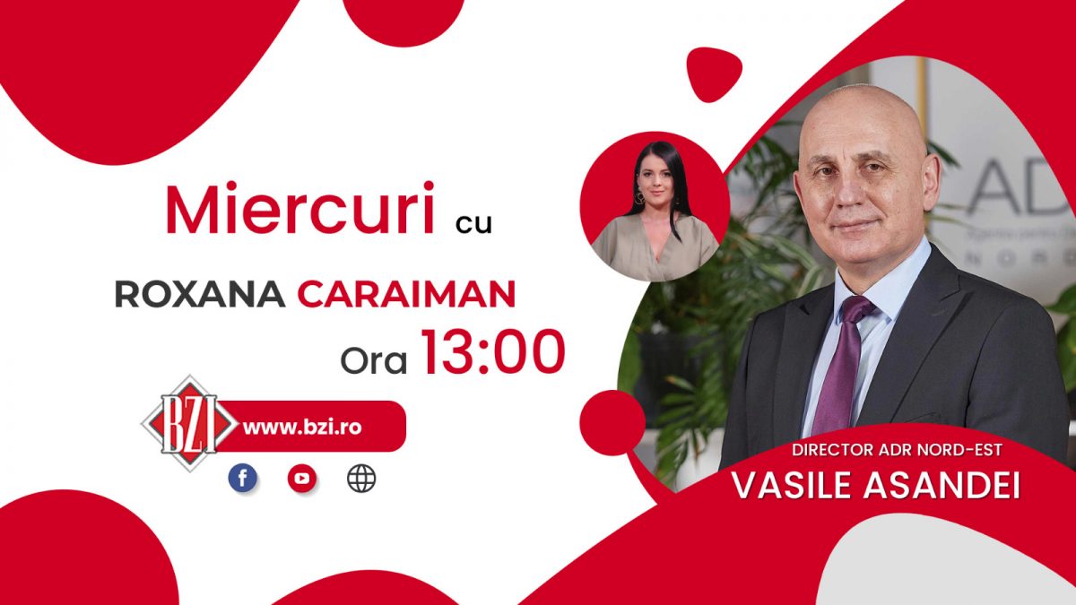 Apel de proiecte proaspat lansat pentru comunitățile locale din Regiunea Nord-Est. Vasile Asandei, director ADR-Nord Est, revine la BZI LIVE pentru a discuta despre oportunitățile de finanțare