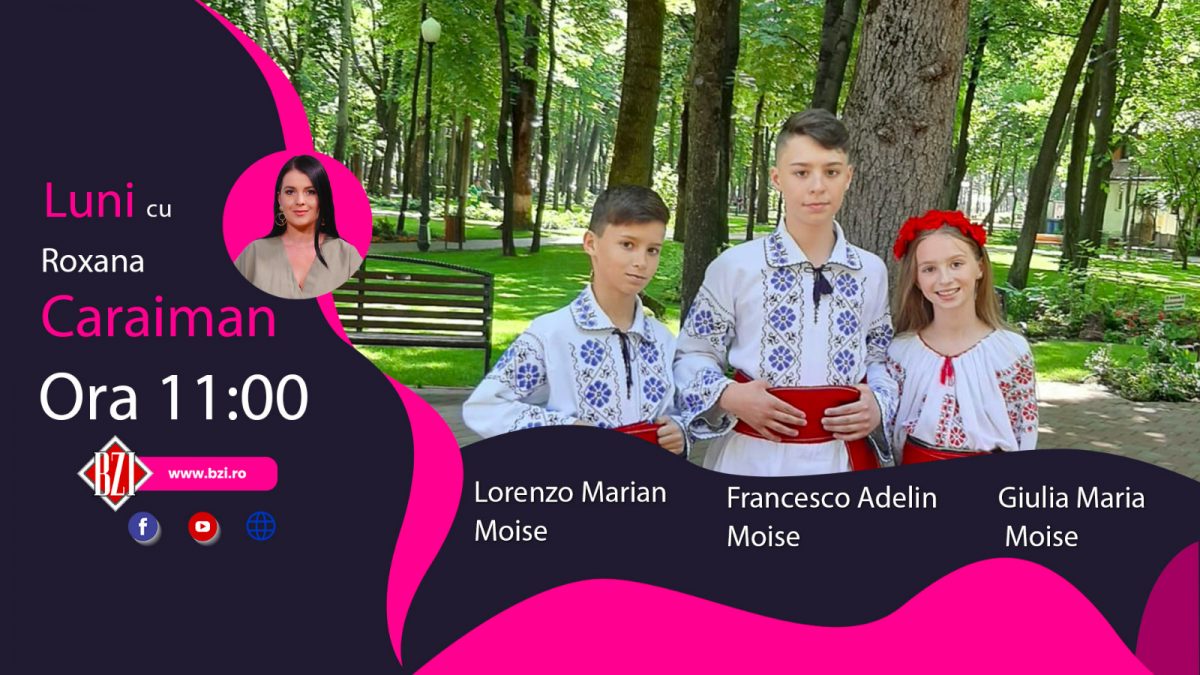 Talentații frați Moise vin la BZI LIVE! Giulia, Francesco și Lorenzo au cucerit întreaga țară