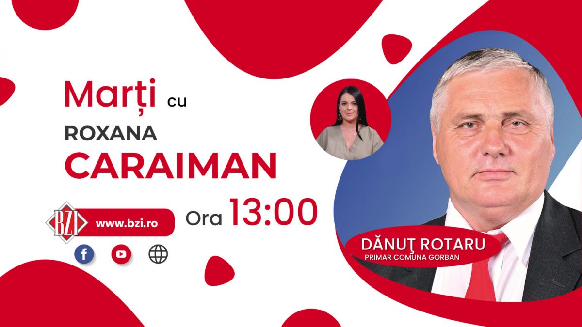 Proiectele de dezvoltare ale comunei Gorban expuse de primarul Dănuț Rotaru într-o ediție BZI LIVE