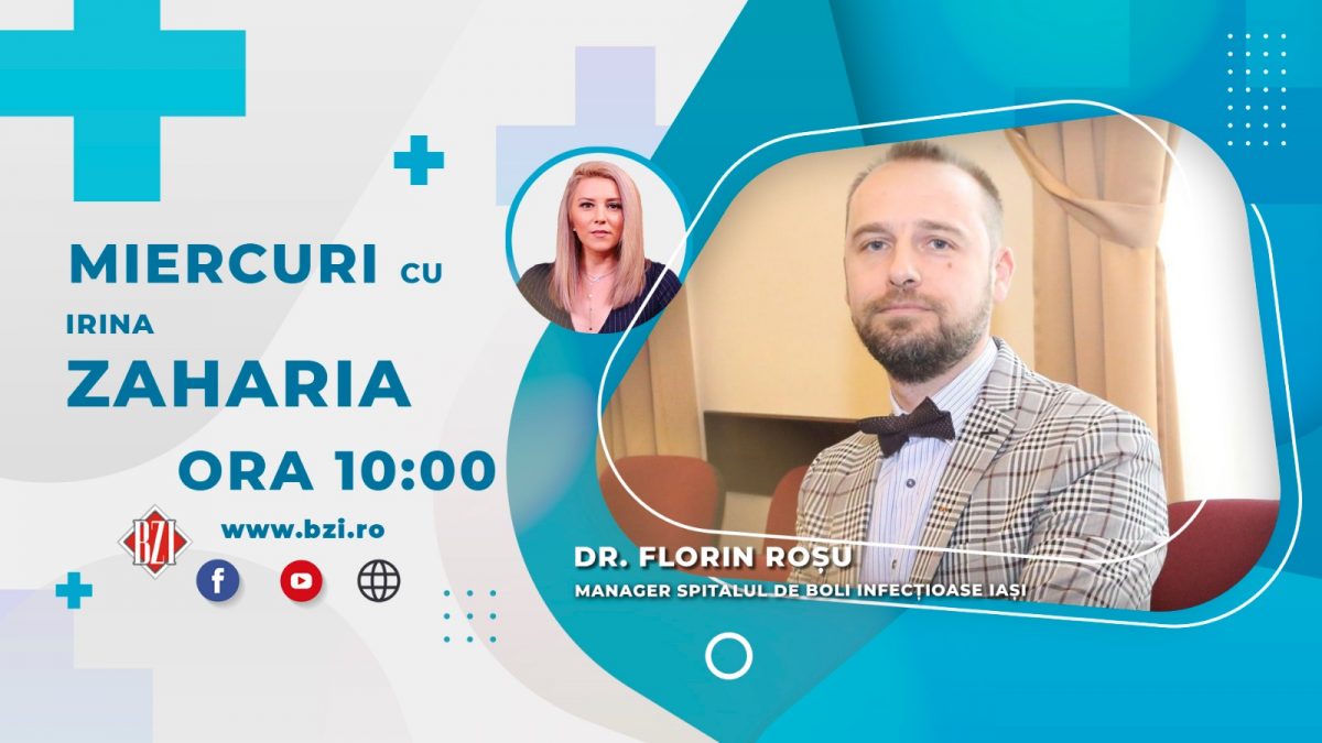 Iasul va fi gazda Conferinței Naționale de Patologie Infecțioasă. Managerul Spitalului de Boli Infecțioase din Iași, dr. Florin Roșu, va fi invitatul BZI LIVE și va povesti subiectele ce vor fi dezbătute în cadrul evenimentului
