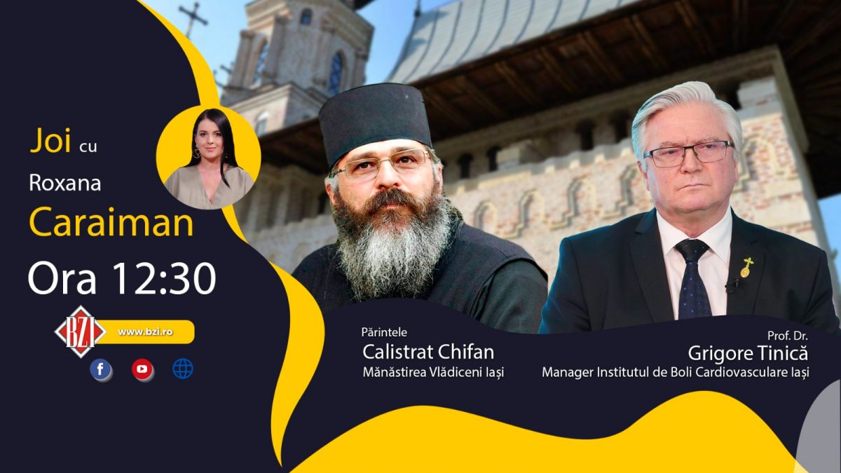 Prof. dr. Grigore Tinică, chirurgul care atinge inima, alături de părintele Calistrat Chifan, cel care o simte, într-o ediție de colecție BZI LIVE